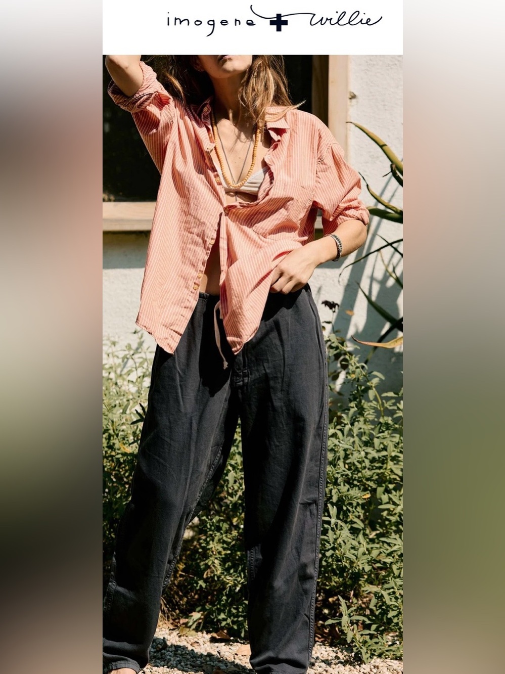 Imogene + Willie- the lounge pant in faded black